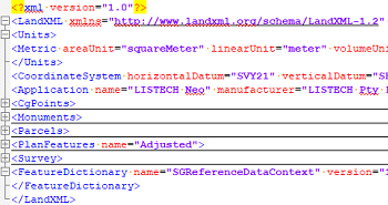 SG LandXML Export