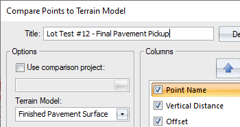 Customisable Report Titles