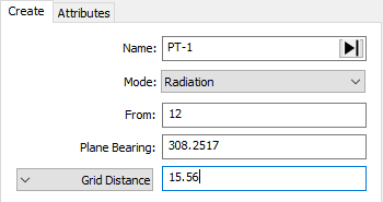 Create by Bearing and Distance