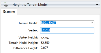 Examine Height on Terrain Model