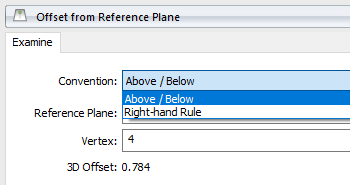 Examine Offset to a Plane