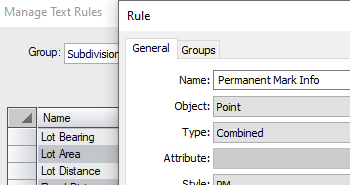 Text Rules Include Combined Text