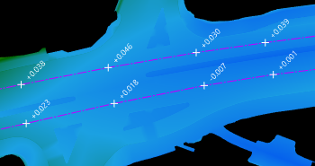 Height Difference to Terrain Model Text