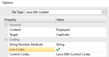 Leica Captivate Line Codes